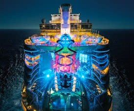 Harmony of the Seas at Night - Courtesy of Royal Caribbean